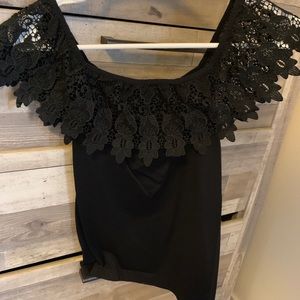 Black Off the Shoulder Blouse